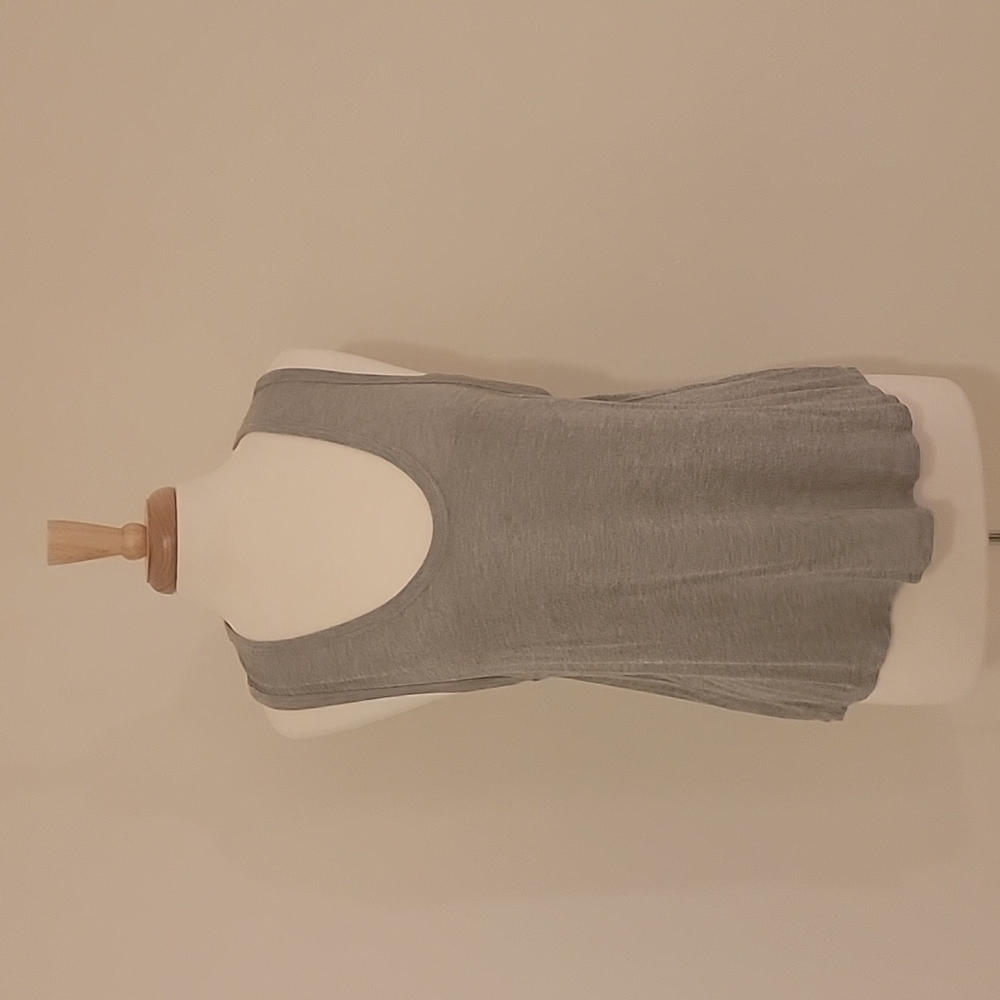 Free People Gray Scoopneck Swing Tank Size M